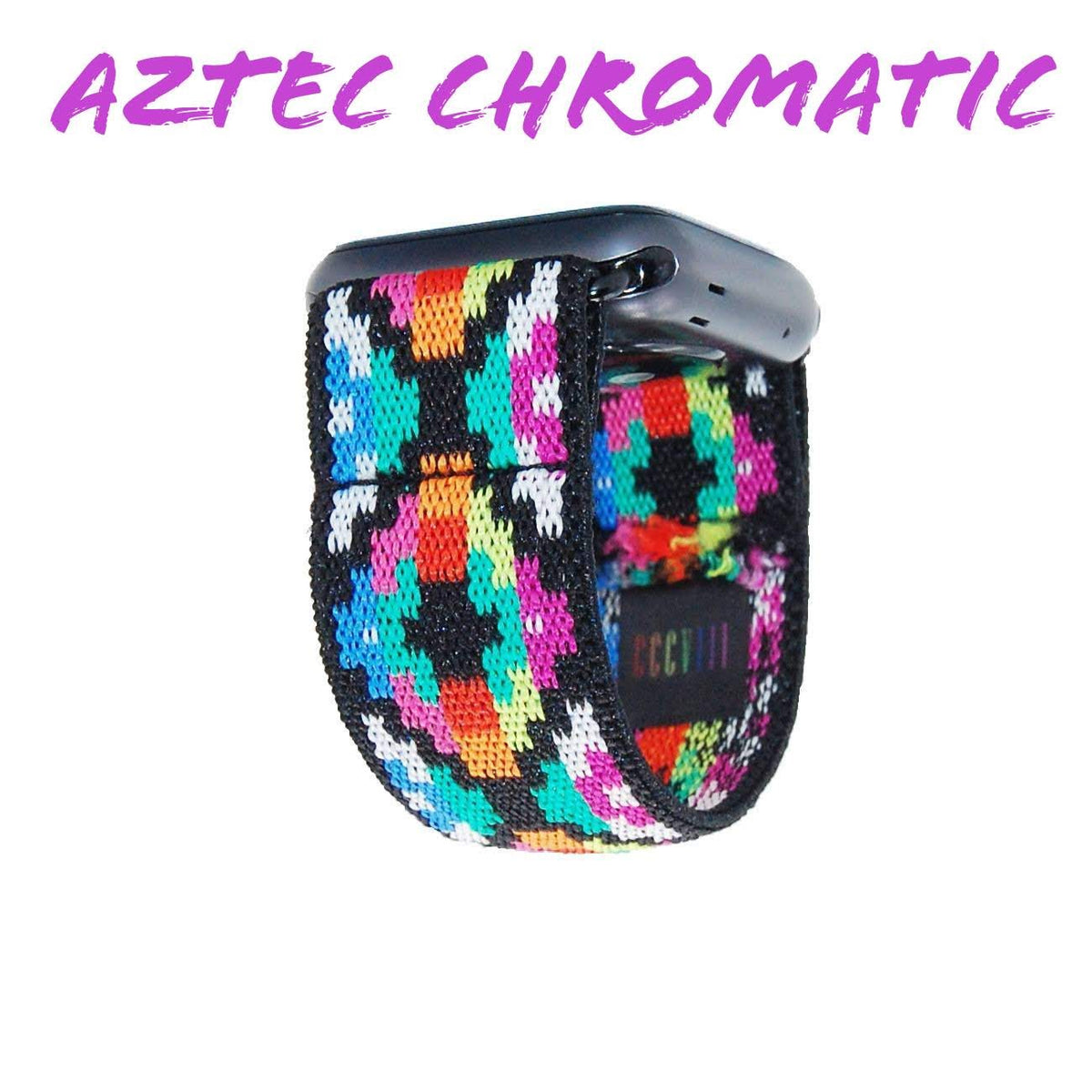 Aztec Chromatic - Samsung Galaxy Active - Elastic Smartwatch Bands by  308designs - CCCVIII