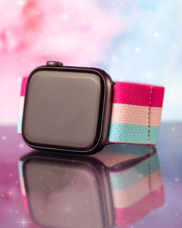 Limited edition band - Cotton Candy (Apple Watch, Fitbit Versa series, 18mm, 20mm, and 22mm watches)
