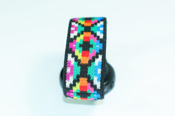 Aztec Chromatic - 18mm, 20mm, and 22mm Elastic Watch Bands (Samsung Galaxy, Garmin, Fossil, Amazfit, Huawei, and more)