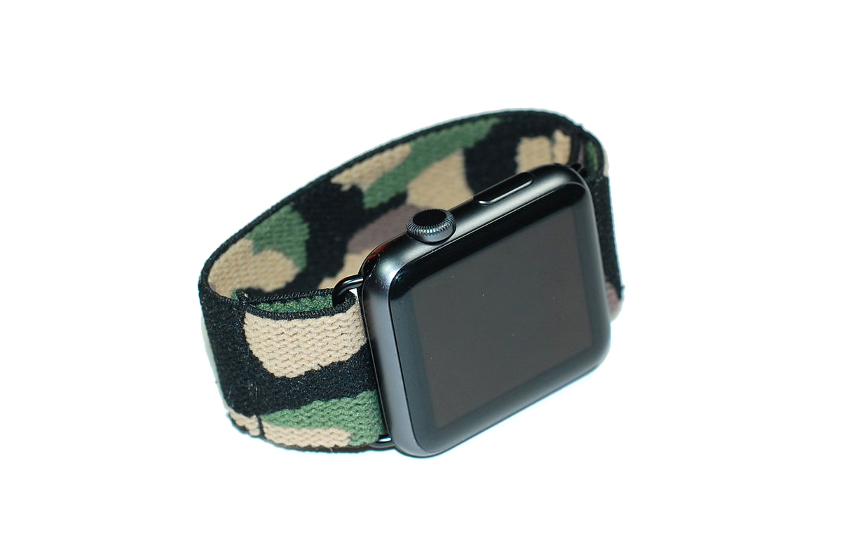 Camo Elastic Apple Watch Band by 308designs CCCVIII