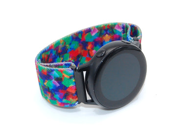 Kaleidoscope - 18mm, 20mm, and 22mm Elastic Watch Bands (Samsung Galaxy, Garmin, Fossil, Amazfit, Huawei, and more)