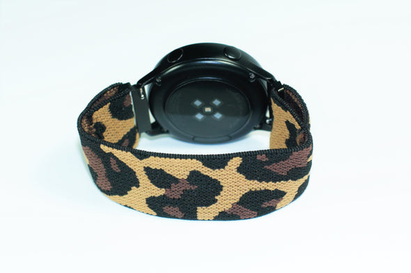 Leopard - 18mm, 20mm, and 22mm Elastic Watch Bands (Samsung Galaxy, Garmin, Fossil, Amazfit, Huawei, and more)